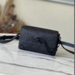 Louis Vuitton Monogram Taurillon Wearable Wallet -  Black