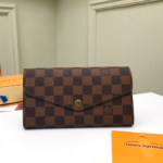 Louis Vuitton Envelope-Style Wallet - Brown Grid Powder