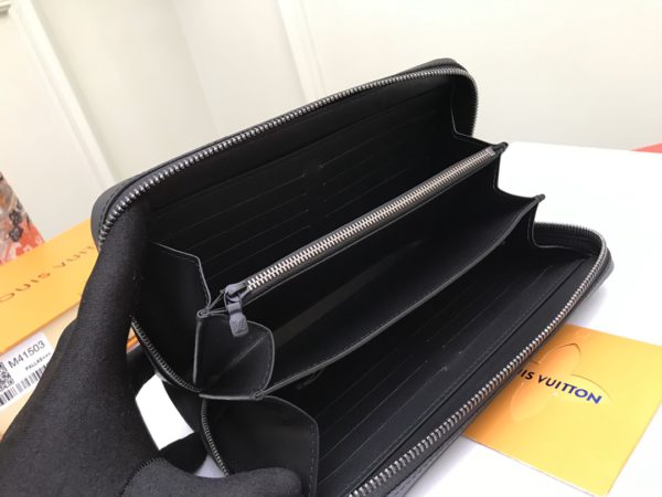 Louis Vuitton Embossed Zippy XL Wallet – Black - Image 3