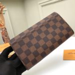 Louis Vuitton Envelope-Style Wallet - Brown Grid Powder - Image 2