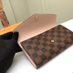 Louis Vuitton Envelope-Style Wallet - Brown Grid Powder - Image 5