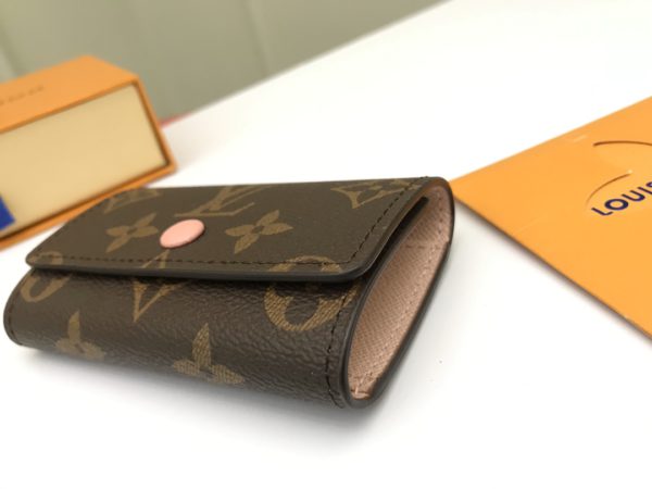 Louis Vuitton Rosalie Monogram Canvas Coin Wallet Rose Ballerine - Image 5
