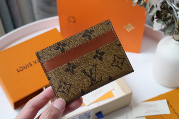 Louis Vuitton Single Porte Cartes Double Card Holder - Light Brown - Image 4