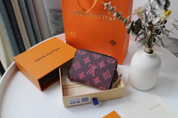 Louis Vuitton Slim Silhouette Small Zippy Coin Purse - Pink - Image 2