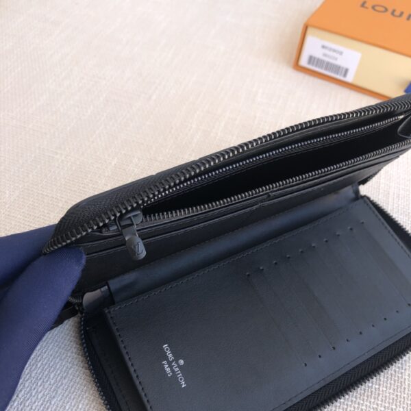 Louis Vuitton Monogram Shadow Zippy Vertical Wallet - Black - Image 2