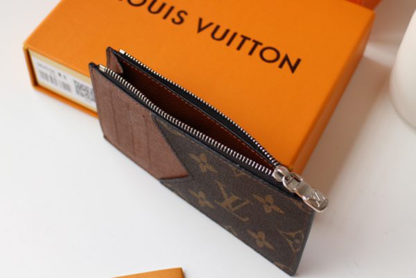 Louis Vuitton New Coin Zipper Card Holder - Brown - Image 3