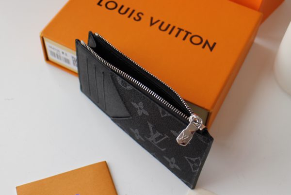Louis Vuitton New Coin Zipper Card Holder - Black - Image 2