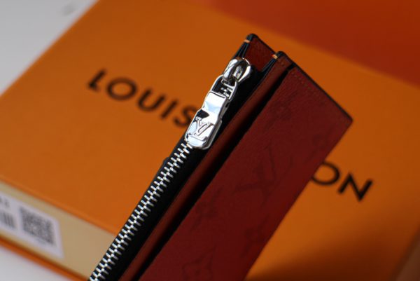 Louis Vuitton New Coin Zipper Card Holder - Orange - Image 5