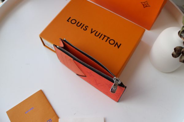 Louis Vuitton New Coin Zipper Card Holder - Orange - Image 2