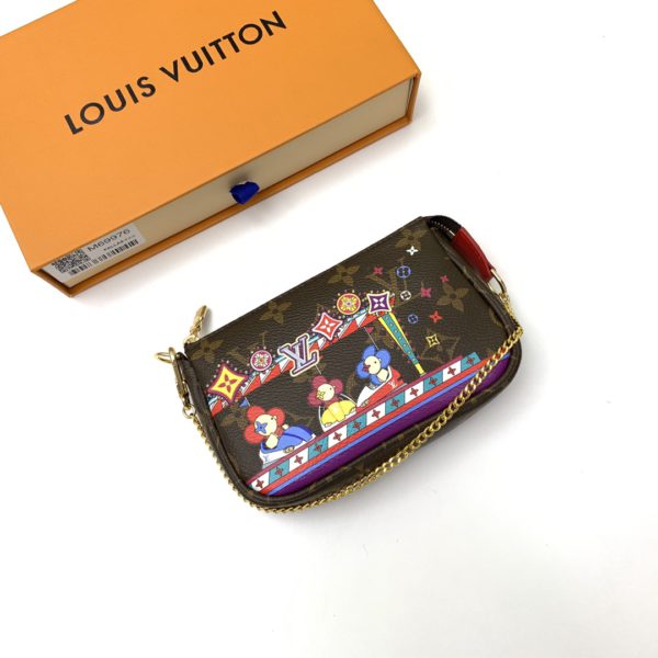Louis Vuitton Christmas Pochette Accessoires Mini Clutch Bag - Image 2