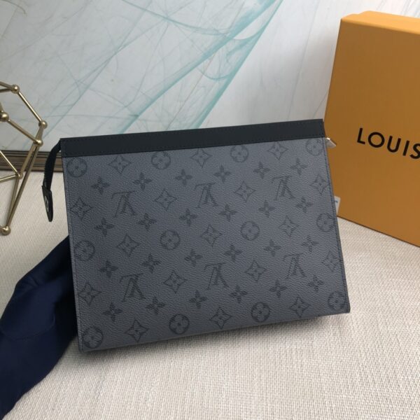 Louis Vuitton Pochette Voyage Medium Clutch - Gray - Image 5