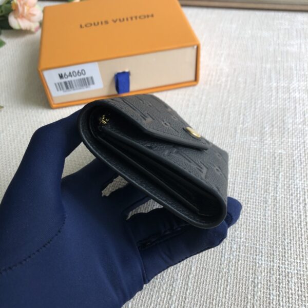 Louis Vuitton Monogram Empreinte Victorine Wallet - Black - Image 4