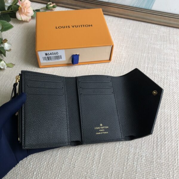 Louis Vuitton Monogram Empreinte Victorine Wallet - Black - Image 3