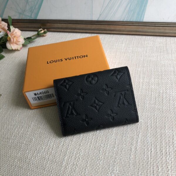 Louis Vuitton Monogram Empreinte Victorine Wallet - Black - Image 5