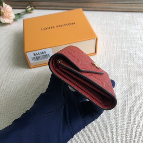 Louis Vuitton Monogram Empreinte Victorine Wallet - Big Red - Image 5