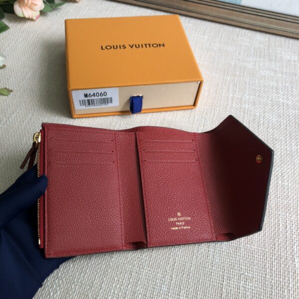 Louis Vuitton Monogram Empreinte Victorine Wallet - Big Red - Image 3