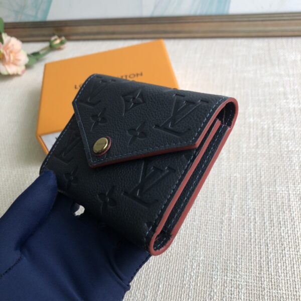 Louis Vuitton Monogram Empreinte Victorine Wallet - Blue - Image 4