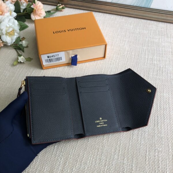 Louis Vuitton Monogram Empreinte Victorine Wallet - Blue - Image 3
