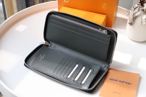 Louis Vuitton Straight Zipper Wallet - Black/Gray - Image 2