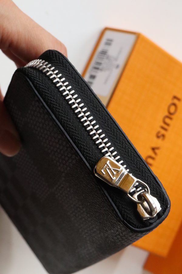 Louis Vuitton Straight Zipper Wallet - Black/Gray - Image 3