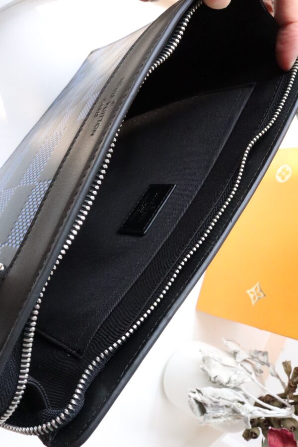 Louis Vuitton Standing Clutch Bag - Blue - Image 2