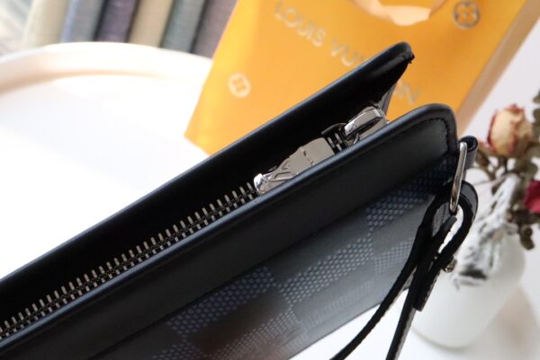 Louis Vuitton Standing Clutch Bag - Blue - Image 3