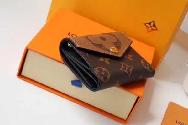 Louis Vuitton Block Coin Purse Compact Zoe Wallet - Image 4
