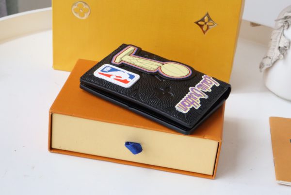 Louis Vuitton LVXNBA Pocket Wallet - Black - Image 4