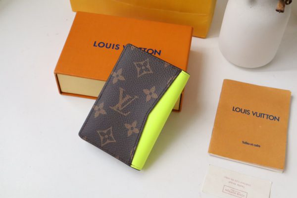 Louis Vuitton Pocket Organizer Blurry Monogram Wallet - Yellow - Image 5