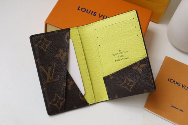 Louis Vuitton Pocket Organizer Blurry Monogram Wallet - Yellow - Image 3