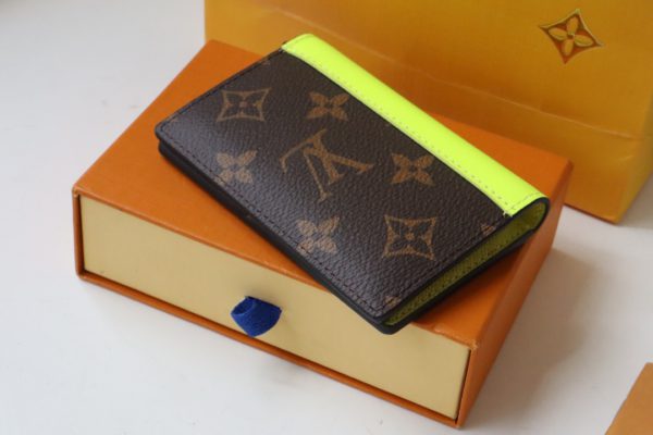 Louis Vuitton Pocket Organizer Blurry Monogram Wallet - Yellow - Image 4