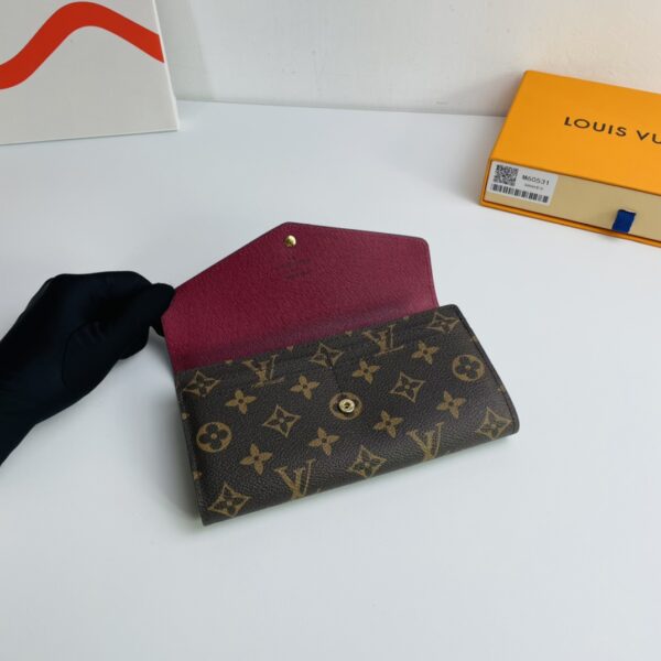 Louis Vuitton Monogram Canvas Envelope Wallet - Purple - Image 3