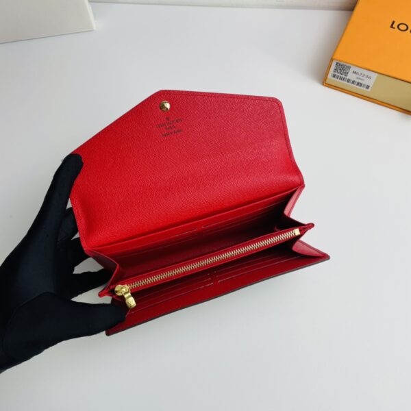 Louis Vuitton Monogram Canvas Envelope Wallet - Rose Red - Image 2