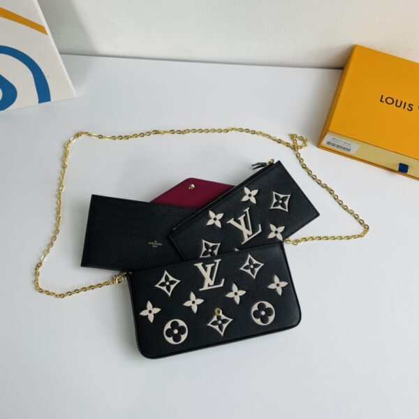 Louis Vuitton Pochette Félicie Chain Bag - Black - Image 4