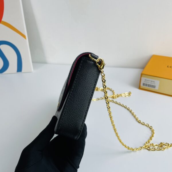 Louis Vuitton Pochette Félicie Chain Bag - Black - Image 3