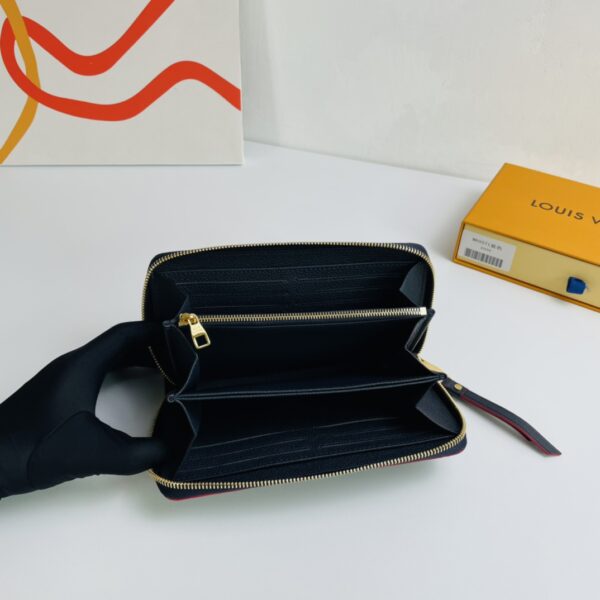 Louis Vuitton Monogram Empreinte Classic Wallet - Blue - Image 3