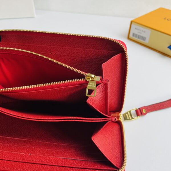 Louis Vuitton Monogram Empreinte Classic Wallet - Red - Image 2