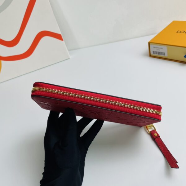 Louis Vuitton Monogram Empreinte Classic Wallet - Red - Image 4