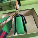 Gucci Leather Bamboo Mini Handbag - Green - Image 2