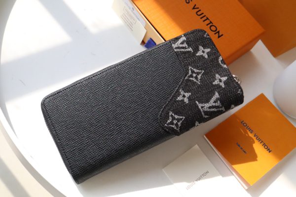 Louis Vuitton New Zippy Vertical Wallet - Black - Image 5