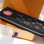 Louis Vuitton New Zippy Vertical Wallet - Black - Image 3