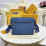 Louis Vuitton AEROGRAM Messenger Bag – Light Blue - Image 4