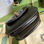 Gucci Leather Bronze Mini Handbag - Black - Image 5