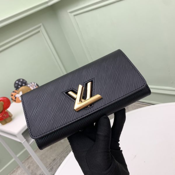 Louis Vuitton Twist Wallet - Black - Image 5
