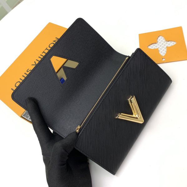 Louis Vuitton Twist Wallet - Black - Image 4