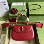 Gucci Bamboo Small Handbag - Red