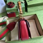 Gucci Bamboo Small Handbag - Red - Image 5
