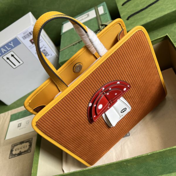 Gucci Yellow Children's Mushroom Tote Bag - Image 4