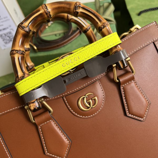 GUCCI Brown Diana Medium Tote Handbag - Image 2