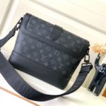 Louis Vuitton Monogram Eclipse Saumur Messenger Bag - Image 4